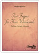 Two Fugues for Three Woodwinds Flute, Clarinet, and Bassoon cover